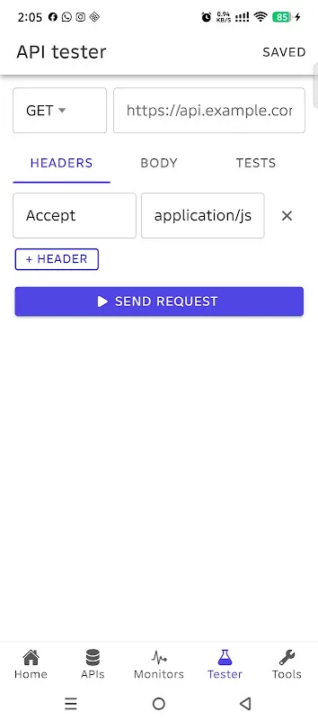 API24x7 - API ٹیسٹ اور مانیٹر اسکرین شاٹ 6