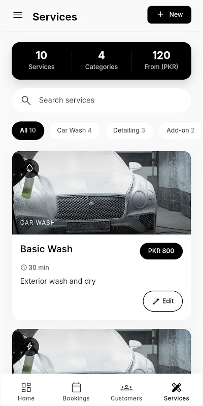 لقطة شاشة لتطبيق Car Wash Business 4