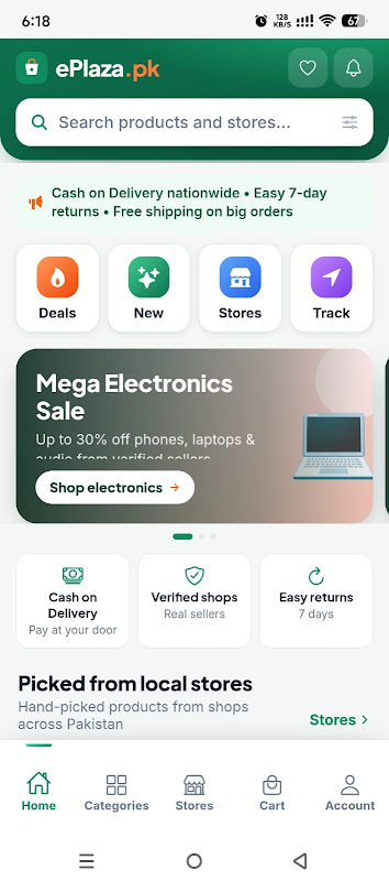 ePlaza.PK - Local eCommerce screenshot 1