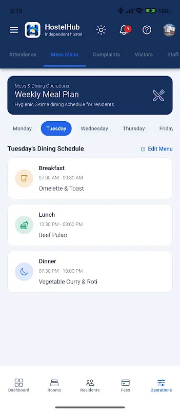 HostelHub, скриншот 4