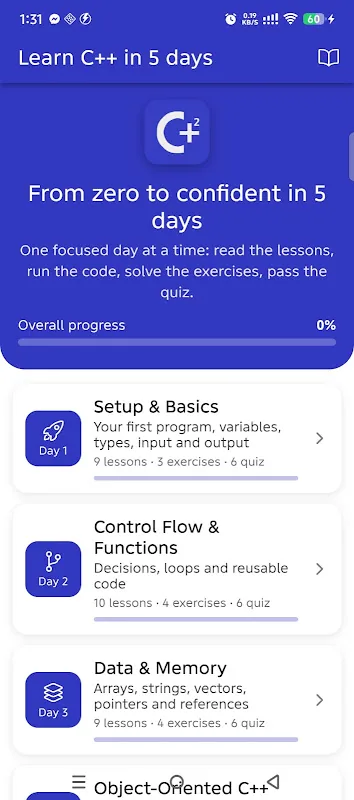 Learn C++ in 5 days Screenshot 1