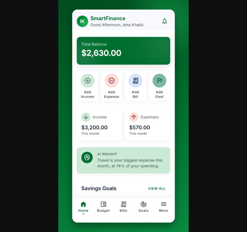 Smart Finance screenshot 1