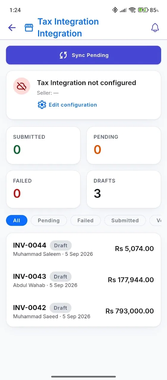 Tangkapan layar TaxPro PK 5