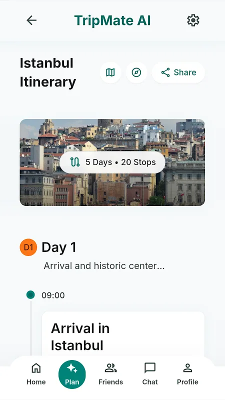 Tangkapan layar Tripmate AI 4