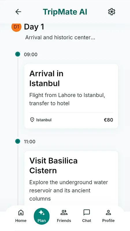 Tangkapan layar Tripmate AI 5