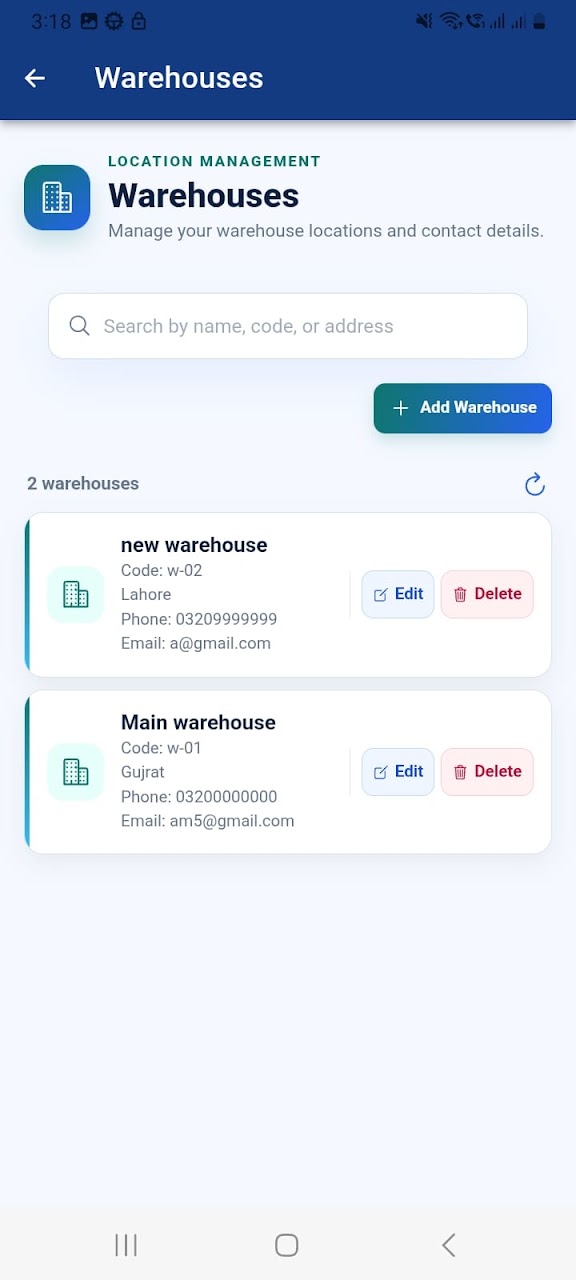 Warehouse Management System screenshot 2