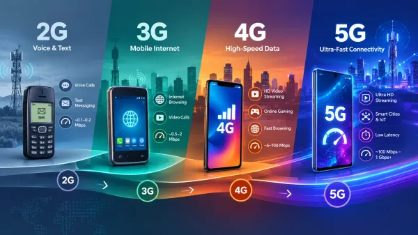 Mobile network generations compared: 2G, 3G, 4G and 5G speeds and features
