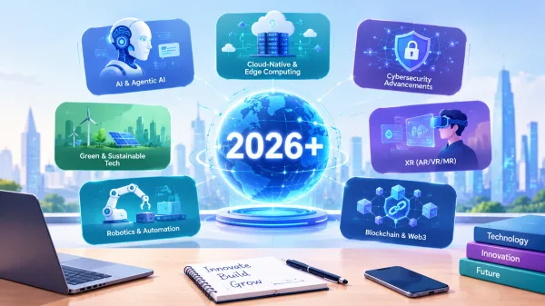 Trending technologies shaping 2026 and beyond: AI, cloud, cybersecurity, XR, robotics and blockchain